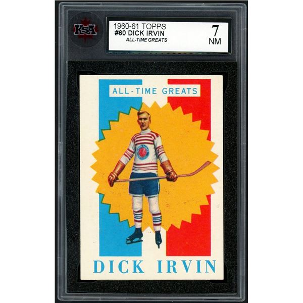 1960-61 Topps #60 Dick Irvin ATG (KSA 7)