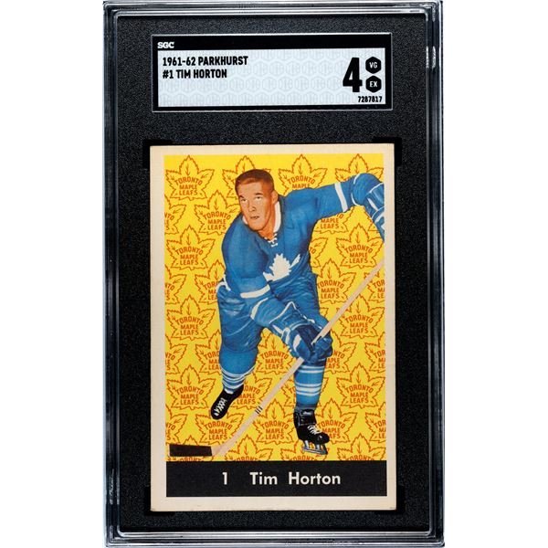 1961-62 Parkhurst #1 Tim Horton (SGC 4)
