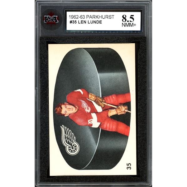 1962-63 Parkhurst #35 Len Lunde (KSA 8.5)