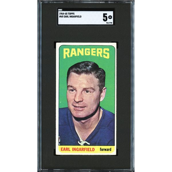 1964-65 Topps #65 Earl Ingarfield (SGC 5)