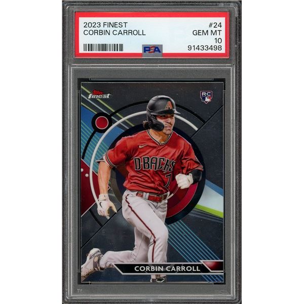 2023 Topps Finest Corbin Carroll rookie #24 - PSA 10!