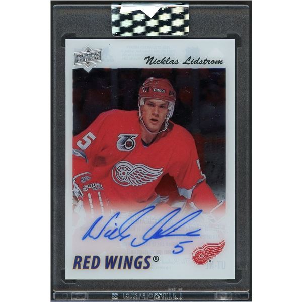 2022 Upper Deck Clear Cut Nicklas Lidstrom 1991/92 Tribute autograph - NM