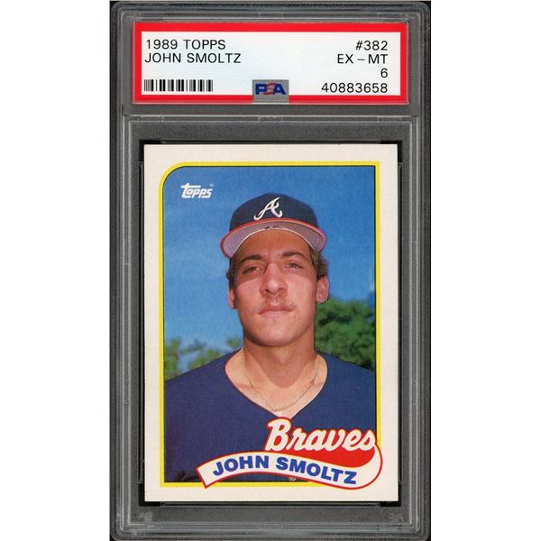 1989 Topps John Smoltz #382 - PSA 6