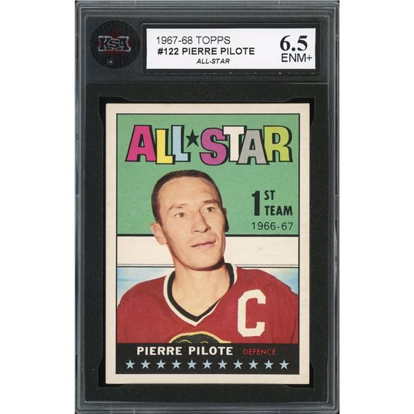1967-68 Topps #122 Pierre Pilote AS (KSA 6.5)