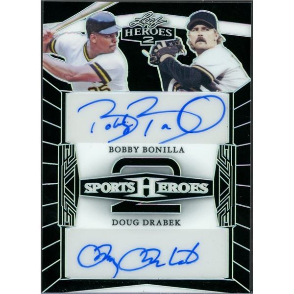 2024 Leaf Sports Heroes Bobby Bonilla & Doug Drabeck dual autograph #39/45