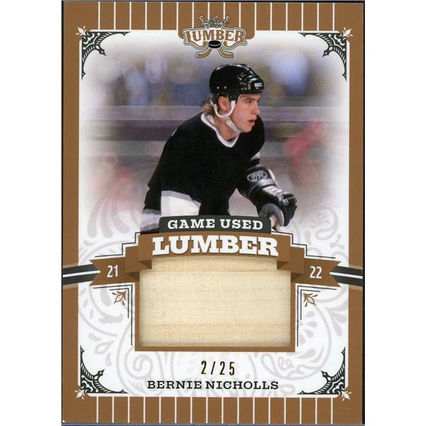 2022 Leaf Game Used Lumber Bernie Nichols #2/25
