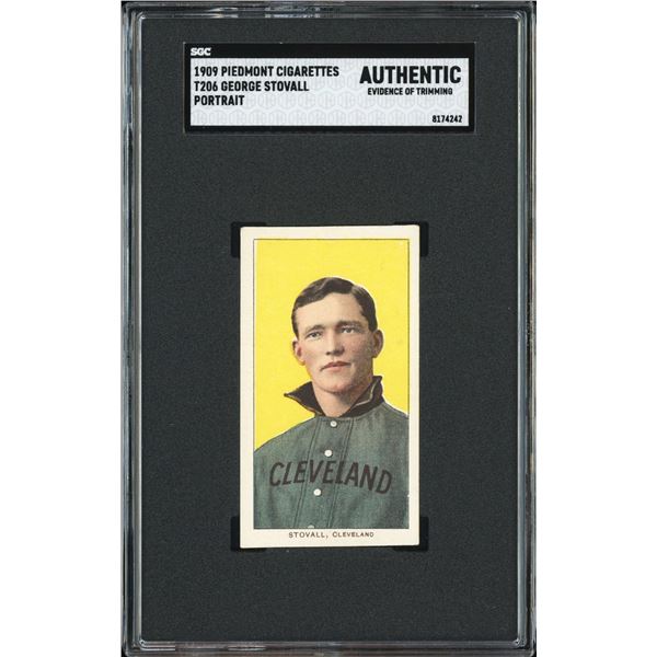 1909-11 T206 - George Stovall (SGC AUTH)