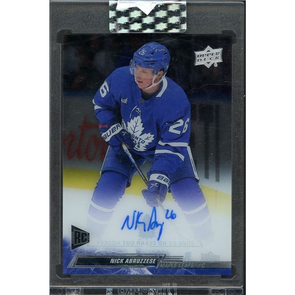 2022 Upper Deck Clear Cut Nick Abruzzese sealed