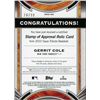 Image 2 : 2023 Topps Tier One Garret Cole "Stamp of Approval" Relic #16/99!