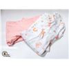 Image 1 : NEW 2PCS GIRLS 6-9 MONTH LEGGINGS SET - 1 PINK, 1