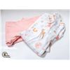 Image 1 : NEW 2PCS GIRLS 6-9 MONTH LEGGINGS SET - 1 PINK, 1