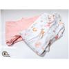 Image 1 : NEW 2PCS GIRLS 6-9 MONTH LEGGINGS SET - 1 PINK, 1