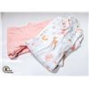 Image 1 : NEW 2PCS GIRLS 6-9 MONTH LEGGINGS SET - 1 PINK, 1