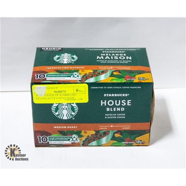 NEW 10 PACK OF STARBUCKS KEURIG KCUP COFFEE PODS