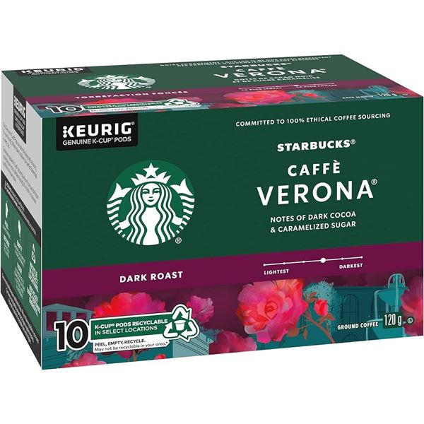 NEW 10 PACK OF STARBUCKS KEURIG KCUP COFFEE PODS