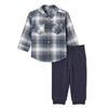 Image 1 : BRAND NEW GEORGE BABY BOYS BLUE PLAID 2 PC SET SZ