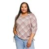 Image 1 : BRAND NEW IYLA PLUS WOMEN'S SIDE RUCHED TOP SZ 1XL
