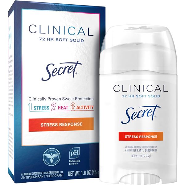 BRAND NEW BOX OF 3 SECRET STRESS RESPONSE - WOMEN