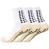 Image 1 : NEW MEN'S GRIP SOCCER SOCKS WHITE ONE SIZE