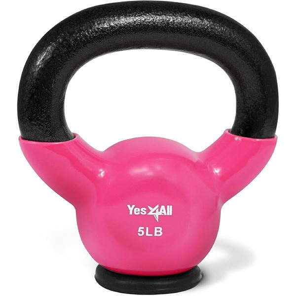 NEW YES4ALL KETTLEBELL PVC 5LBS