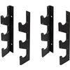 Image 1 : NEW YES4ALL WALL MOUNT 2 PAIR BARBELL RACK