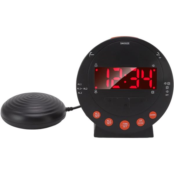 BRAND NEW LED VIBRATING ALARM CLOCK 113DB FOR