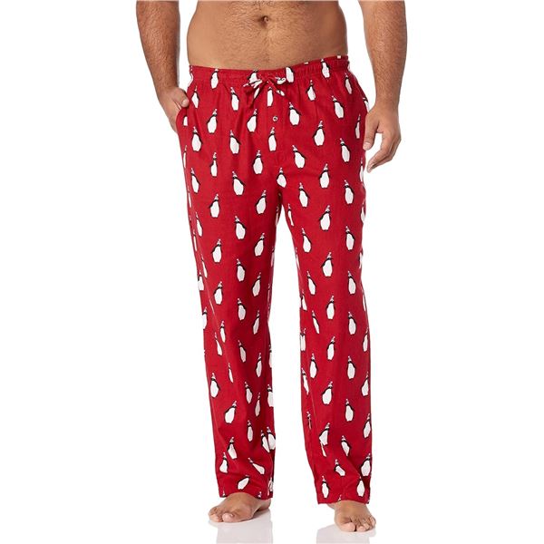 NEW AMAZON ESSENTIALS RED PENGUIN PJ BOTTOMS SZ XS