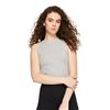 Image 1 : NEW NO BOUNDARIES WOMENS RIB TANK GREY SZ LRG
