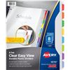 Image 1 : BRAND NEW AVERY #16741 - 8 TAB EASY CLEARY PLASTIC