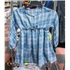 Image 1 : NEW GEORGE MINI RUCHED PLAID LONG SLEEVE DRESS