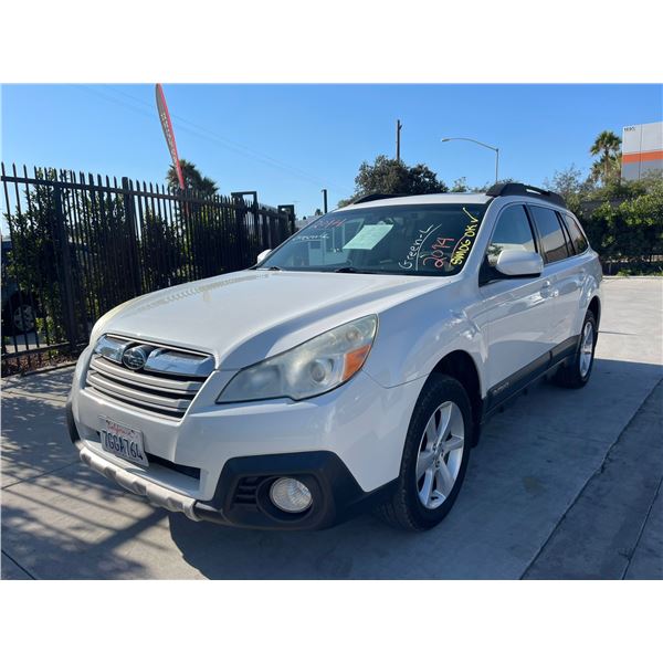 SUBA OUTBACK 2014 APPT/DUP-T SMOG