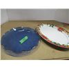 Image 1 : ESTATE:  BLUE PLATE & PLATTER