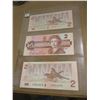 Image 1 : 1986 LAST OF BIRD SERIES CANADA $2 BILLS