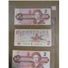 Image 2 : 1986 LAST OF BIRD SERIES CANADA $2 BILLS