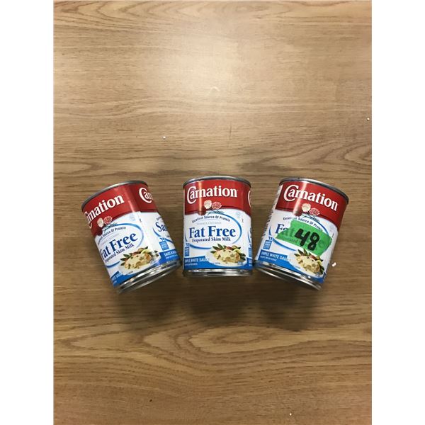 SHELF PULLS (AS IS):  CARNATION EVAPORATED MILK (354 ML) - 3 CANS