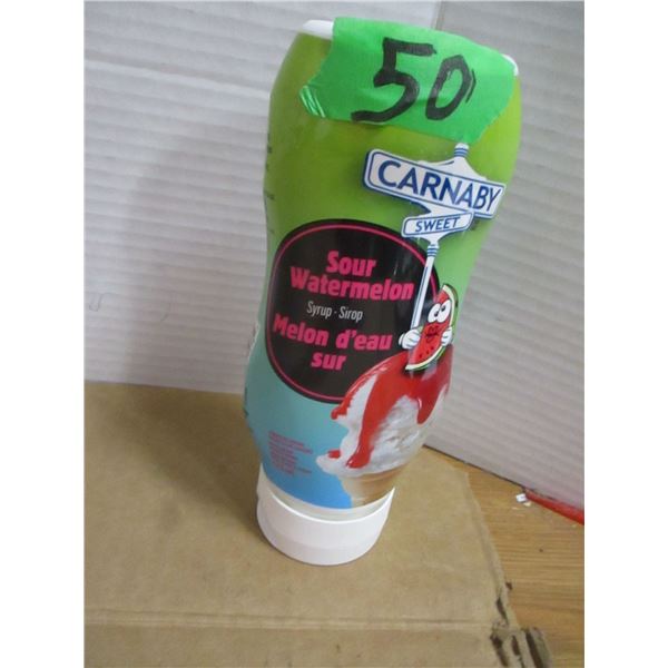 SHELF PULLS (AS IS):  SOUR WATERMELON SYRUP