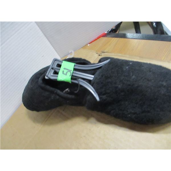 NEW:  SLIP ON SLIPPERS (SIZE 6 - 7) - 4 PAIR