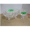 Image 1 : ESTATE/COLLECTABLE:  2 CRYSTAL DISHES
