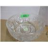 Image 1 : ESTATE/COLLECTABLE:  8" FOOTED CRYSTAL BOWL