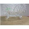 Image 2 : ESTATE/COLLECTABLE:  8" FOOTED CRYSTAL BOWL