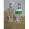 Image 1 : ESTATE/COLLECTABLE:  CRYSTAL SALT & PEPPER SET