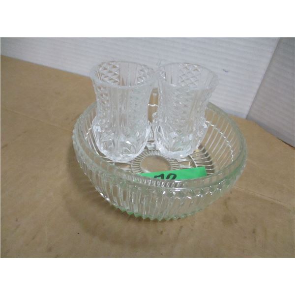 ESTATE/COLLECTABLE:  3 CRYSTAL PIECES