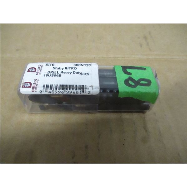 5/16 DRILL BITS - 6 PIECES