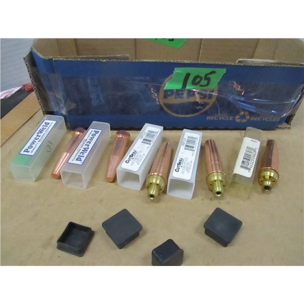 6 ASSORTED WELDING TIPS