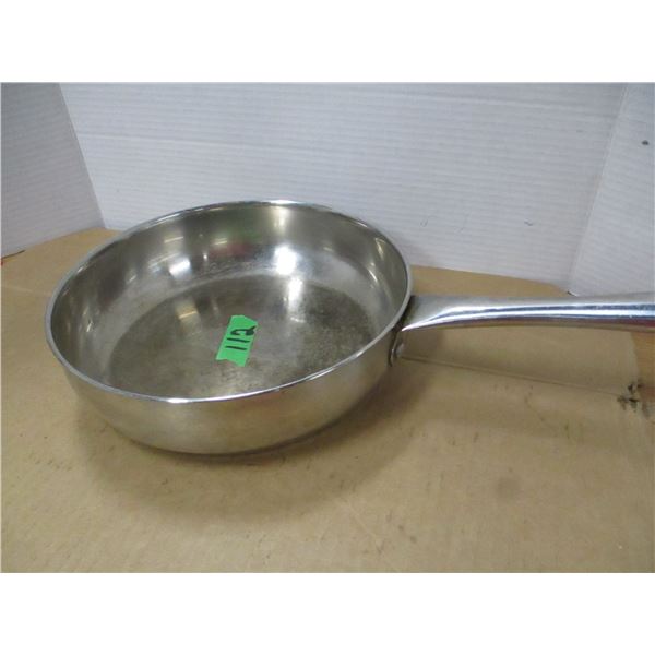 ESTATE:  10" USED STAINLESS STEEL FRYING PAN