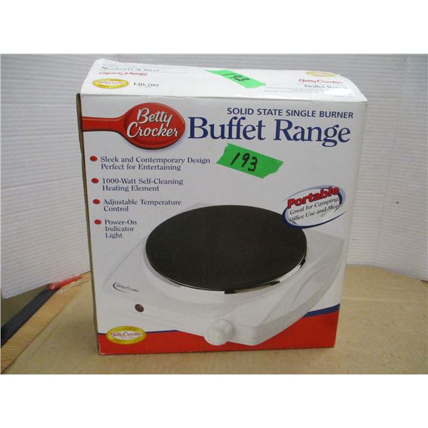 ESTATE/NEW:  BETTY CROCKER BUFFET RANGE IN ORIGINAL BOX