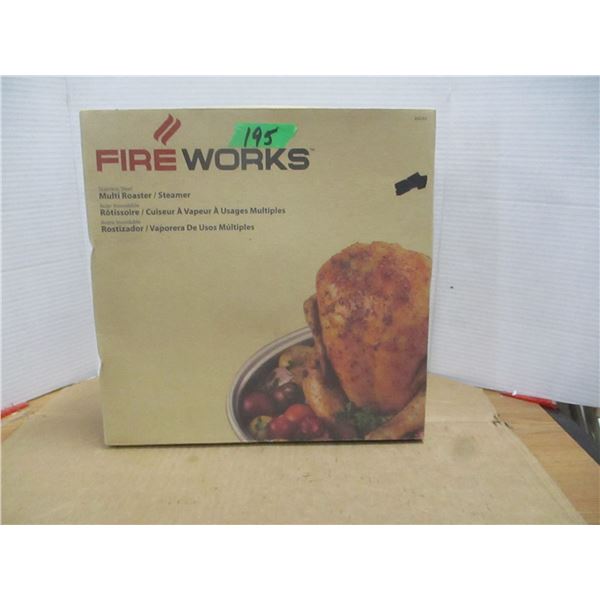 ESTATE/NEW:  FIRE WORKS MULTI ROASTER/STEAMER