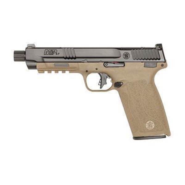 S&W M&P 5.7X28 OR TB 22RD 5" FDE/BLK
