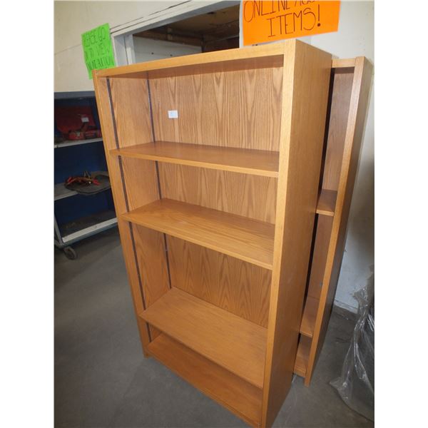 3 Wooden Bookshelves