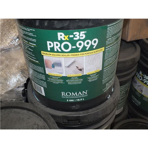 2..5 gal Pails Of RX-35 Pro-999 Problem Solving Sealer
